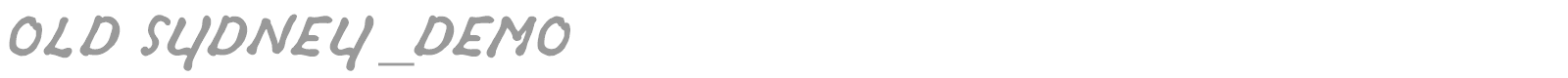 Old Sydney font preview